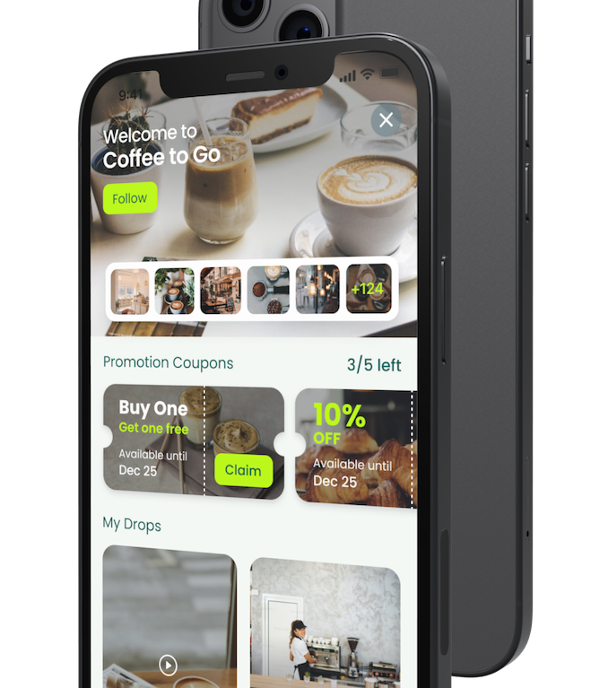 App interface showing local deals